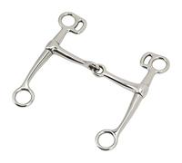 OEBUAFI Broca para Caballo con Mejilla Completa, Broca para Entrenamiento de Mejillas Completas, 125 Mm, 4,92 Pulgadas, para Romper Caballos de Acero Inoxidable con Mejilla