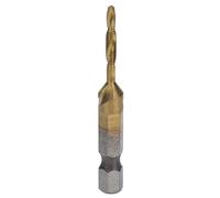 OEBUAFI Brocas Combinadas para Machos de Roscar, Machos de Roscar Chapados en Titanio para Aluminio y Madera, Herramienta de Vástago Hexagonal de Alta Eficiencia, 1 Unidad (M3)