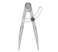 OEBUAFI Brújula Espaciadora de Precisión de Acero Inoxidable para Carpintería y Artesanía en Cuero, Herramienta de Marcado de 0-5,9" para Artesanos