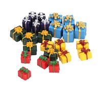 OEBUAFI Cajas de en Miniatura, Resina, 25 uds., 5 Colores, Modelo de Casa de Muñecas 1:12, Recuerdos de Fiesta, Regalo para Suculentas de Jardín Material: Resina