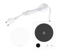 OEBUAFI Calentador de café Calentador de Tazas de Tazas 3 Modos de Calentamiento Temporizador de 12 Horas Control Táctil con Base de Aislamiento Inteligente para de (Enchufe Europeo 220V)