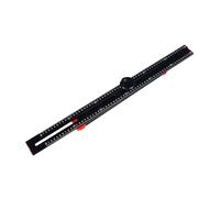 OEBUAFI Carpintero Ajustable T Herramienta de Medición Cuadrada Regla de Ángulo de Precisión para Arquitectos Ingenieros 60cm Negro 1 Unidad