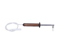 OEBUAFI Cepillo de Limpieza para Máquina de café, Cepillo Limpiador a de Alta Presión con Cabezal de Nailon Desmontable, de Nogal Natural para Limpieza de Portafiltros de Máquina de