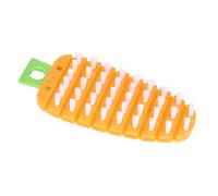 OEBUAFI Cepillo para Fregar Verduras, Patatas, Limpiador de Frutas con Diseño Flexible y Orificio para Colgar para Fregar Verduras, Patatas, Maíz y Más, 5,5 X 2,4 Pulgadas (Orange)