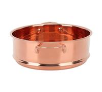 OEBUAFI Cesta de Diseño de Drenaje de Rejilla de 304 de Doble Oreja de Acero Inoxidable para Bollos de Cocina Vegetales, Fácil de Limpiar, para Uso Doméstico (Oro rosa)