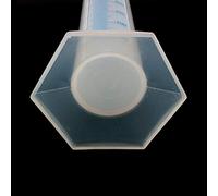 OEBUAFI Cilindro Graduado de Plástico de 500 Ml, Cilindro Medidor de Laboratorio con Base Pentagonal Ancha y Pico Cónico, para Aromaterapia, Elaboración de Vino, Cerveza, Biodiesel