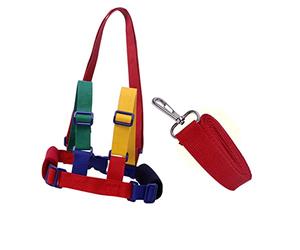 OEBUAFI Cinturón Auxiliar para Caminar para Niños, Diseño Ajustado, Acolchado, Transpirable, Cuerda de Seguridad para Caminar para Niños, Talla M, 1-10 Años, Amarillo y Verde