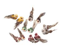 OEBUAFI Clamp/Holder Decorativo de Pájaro Artificial Respetuoso con el Medio Ambiente, 12 Piezas para Plantas de Jardín, Decoración de Pájaros de Simulación para Escena Artesanal de Ventana, Aprox.