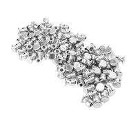 OEBUAFI Clavos para Neumáticos Clavos para Nieve 100 Piezas Plata Profesional Antideslizante Picos de Tracción para Hielo en Invierno Conducción Todoterreno Acero Al Carbono Duradero