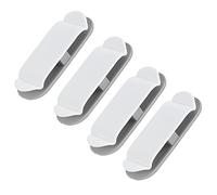 OEBUAFI Clips de Soporte para Cables, Organizador Eficiente de Líneas de Datos para Oficina en Casa, Gestión de Cables con Diseño Enrollable para un Espacio Fluido, 4 Uds.
