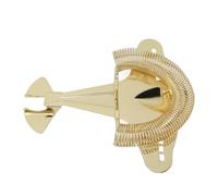 OEBUAFI Colador de Cócteles con Forma de Avión de Combate Hawthorne, Colador de Acero Inoxidable con Filtro Fino para Bartenders Profesionales y Uso doméstico. (GOLD)