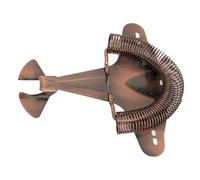 OEBUAFI Colador de Cócteles con Forma de Avión de Combate Hawthorne, Colador de Acero Inoxidable con Filtro Fino para Bartenders Profesionales y Uso doméstico. (Recubrimiento de cobre oscuro)