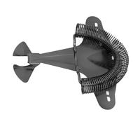 OEBUAFI Colador de Cócteles con Forma de Avión de Combate Hawthorne, Colador de Acero Inoxidable con Filtro Fino para Bartenders Profesionales y Uso doméstico. (BLACK)