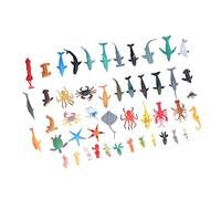 OEBUAFI Colección de Juguetes de Animales Marinos del Océano de 50 Piezas, Figuras de Plástico Realistas para Desarrollar la Imaginación y la Creatividad, Niños de 4 a 6 Años