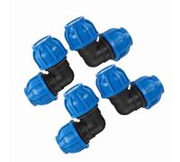 OEBUAFI Conector Adaptador de de Plástico PE de 4 Piezas de 32 Mm a 32 Mm, Accesorio de Tubería de Agua con Baja Resistencia Al Flujo y Resistencia a Alta Presión, para Tuberías de Agua
