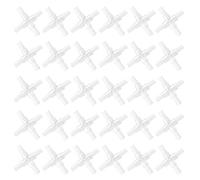 OEBUAFI Conector de Válvula de Aire de Acuario de 4 Vías Confiable, 30 Uds., para Tanques de Peces, Divisor de PVC Duradero de 4MM (Cristal Cuatro eslabones)
