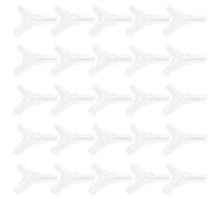 OEBUAFI Conector de Válvula de Aire de Acuario de 4 Vías Confiable, 30 Uds., para Tanques de Peces, Divisor de PVC Duradero de 4MM (Camiseta de Cristal)