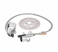 OEBUAFI Conjunto de Freno Hidráulico Trasero, Kit de Disco de 190 Mm | Pinza de Aleación de Metal con Rotor Ventilado, Almohadillas Completas, Compatible con 125 Ml, 150 Ml, 200 Ml, 250 Ml, ATV