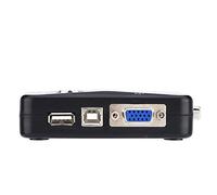 OEBUAFI Conmutador VGA Caja de Conmutador VGA de 4 Puertos de Alto Rendimiento Adaptador para Compartir Vídeo para Grabadoras de Vídeo de Disco Duro - Material ABS (2 bocados)
