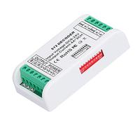 OEBUAFI Controlador LED RGB con Control de Voltaje Constante para Tira de Luz Luz de Escenario Bañador de Pared, Material Plástico Decodificador de 3 Canales para Lámpara RGB, 9-24V