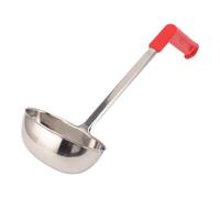 OEBUAFI Cucharón de Sopa de Acero Inoxidable, Cucharón de Cocina con Ergonómico Resistente Al Calor para Cocina, Sopa, Chile y Pasta (240ml)