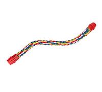 OEBUAFI Cuerda de Algodón Colgante de Colores, Juguete para Escalar Pájaros, para Masticar y Moler Loros, Varilla para Crear un Nuevo Entorno para Pájaros, Tamaño S M L (M)