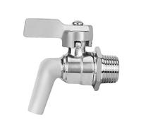 OEBUAFI Dispensador de Grifo de Cerveza, Espiga de Acero Inoxidable de 1/2 Pulgadas con Palanca de Control de Flujo para Barril de Cerveza Casera, Hervidor de Bebidas