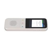 OEBUAFI Dispositivo Traductor Bidireccional Mini Diseño 137 Idiomas en Línea 17 Idiomas sin Conexión Función sin Conexión Fácil de Transportar para Entretenimiento en Reuniones (White)