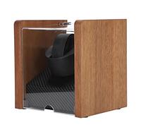 OEBUAFI Enrollador Automático de Relojes, Agitador de Motor, Rotador de Reloj con 2 Modos de Fuente de Alimentación para Bobinado y Colección (Coctelera de Madera de Nogal 1+0 normativa Europea)