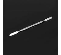 OEBUAFI Espátula Profesional de Cera para Cicatrices de Acero Inoxidable, Herramienta de Maquillaje de Efectos Especiales, Moleteado, Portátil y Ligero, Grabado de Base Mixta para Uso en Cualquier (L)