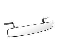 OEBUAFI Espejo Retrovisor Convexo de 16.5x3.2 Pulgadas, Soporte de Hierro Curvado Ajustable, Vidrio Templado a Prueba de Roturas, con Carcasa de ABS Resistente a Impactos, para EZ