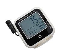 OEBUAFI ETP110 Termohigrómetro Medidor de Punto de Rocío Alarma LED Almacenamiento de Datos Pantalla LCD Grande para Laboratorio Sonda de Sensor Montada en la Pared 1,64 Pies