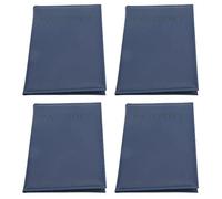 OEBUAFI Funda para Pasaporte de Piel Sintética Suave, Funda para Pasaporte de Viaje, Cartera para Hombres y Mujeres, 4 Piezas de Aplicabilidad Conveniente, Color Sólido Abierto para Viajes (Blue)