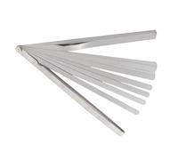 OEBUAFI Galga de Espesores de 17 Cuchillas de Acero Inoxidable, Herramienta de Medición de Espesor de 0,02-1 Mm para Mecánicos de Precisión y Entusiastas del Bricolaje