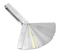 OEBUAFI Galga de Espesores Profesional, 32 Cuchillas, Herramienta de Medición de Espacios de Acero Inoxidable, 0,04-0,88 Mm de Espesor, Alta Dureza, Portátil y Confiable para Trabajos Automotrices