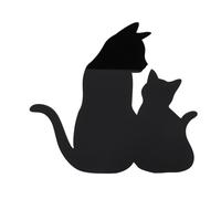 OEBUAFI Gato Luz Nocturna, Lámpara Acrílica Activada por Sonido con | Decoración de Pared LED Cálido para Dormitorio, Sala de Estar, Pasillo, Cocina, Diseño de Silueta Compacta, Operado con
