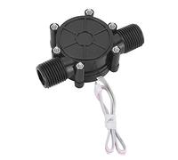 OEBUAFI Generador de Agua, Microhidroenergía de Alta Eficiencia con Doble Acoplamiento Magnético para Grifos Inteligentes, Energía Solar, ABS Negro