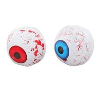 OEBUAFI Globo Ocular Inflable Decoración de Halloween Luz de Globo Ocular de Halloween Luz Inflable de Ojo Fantasma con 12 Luces LED Ajustables de Colores para Fiesta de Patio