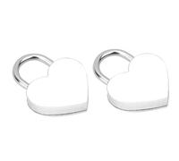 OEBUAFI Heart Lock Juego de Candados Coloridos Suministros Artesanales Exquisitos para Joyero y Equipaje, Metal 1,2 X 1,5 Pulgadas [Hogar] [Blanco/Amarillo] (WHITE)