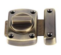 OEBUAFI Hebilla de Pestillo de Cerradura de Puerta de Aleación de Zinc, Conmutación Conveniente, Resistente y Resistente Al Desgaste, Bronce Rojo, para Puertas para Mascotas (Pestillo de bloqueo