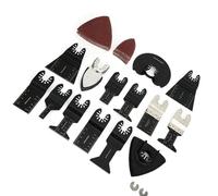 OEBUAFI Hojas de Sierra de Acero con Alto Contenido de Carbono, Accesorio Duradero para Carpintería para Cortar Madera/PVC/cobre/hierro, Juego Negro de 56 Piezas