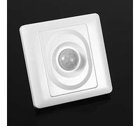 OEBUAFI Interruptor con Sensor de Movimiento Infrarrojo, Control Automático de Luz PIR Ajustable con Amplio Rango de Detección de 5 M, para Lámparas LED, Incandescentes y fluorescentes.