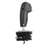 OEBUAFI Joystick de Vuelo de 8 Vías, Controlador de Juego con Gatillo y Botón de Disparo Superior, Joystick de Vuelo Verdadero de 8 Vías para Máquinas de Simulador