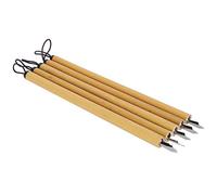 OEBUAFI Juego de 5 Plumas de Inmersión de bambú, Pluma de Dibujo de Caligrafía Hecha a Mano con Puntas Vintage para Manga, Dibujos Animados, Caligrafía, Escritura, Pintura y (Juego de puntas