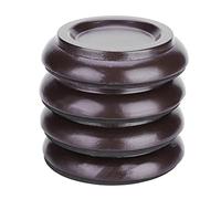 OEBUAFI Juego de Almohadillas para Pies de Piano de Madera de Haya con Almohadillas Antideslizantes de EVA, Protección del Suelo para Pianistas Verticales (BROWN)