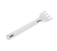 OEBUAFI Juego de Cinceles para Cordones, Herramienta Perforadora de Larga Vida útil con Diseño de Antideslizante, Cuchillas Incisivas para Proyectos de Perforación de Cuero (4 dientes)