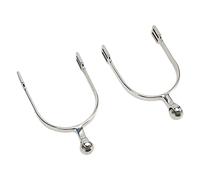 OEBUAFI Juego de Espuelas de Caballo de Acero Inoxidable, Espuelas Redondas de Bola Rodante para Mujeres, Transmite Comandos Fácilmente, Competiciones Ecuestres