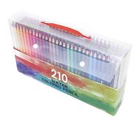 OEBUAFI Juego de Lápices de Acuarela de 210 Colores con Bandeja de Caja de PET Premium para Libros de Colorear para Adultos, Suministros de Dibujo Artístico para Bocetos