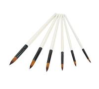 OEBUAFI Juego de Pinceles de Pintura con Cerdas Suaves, 6 uds., Pincel para óleo de Nailon Profesional Multifuncional para Artistas y Aficionados (Zhijianfeng)