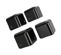 OEBUAFI Juego de Protectores de Esquina de Altavoz de Metal, Paquete de 4 Protectores de Borde de Gabinete Apilables con Orificios y Tornillos Preperforados para Gabinetes (Hierro de 3 garras con